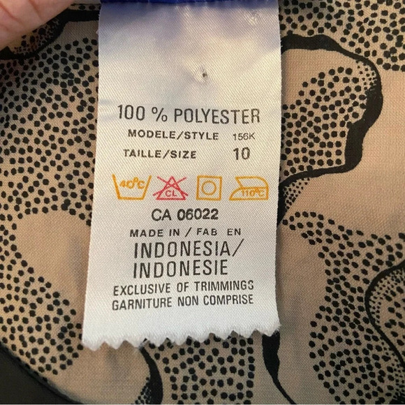 Vintage Camillia women’s taupe drop  waist‎ dress in size 10 - Picture 13 of 13